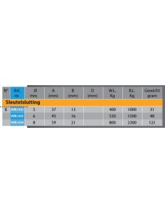 Wichard D-sluiting met... 2