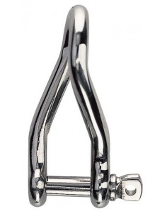 Gedraaide RVS sluiting 5 mm gesmede