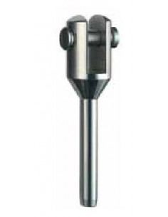Gaffel terminal RVS Wals div. maten