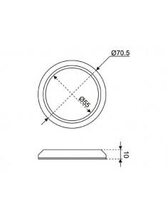 LED OPBOUW PLAFONNIERE  2