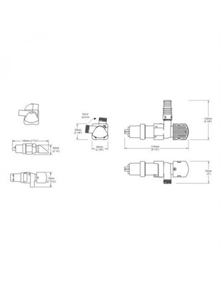 Super Sub bilgepomp 12V/24V div. modellen