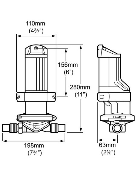 SI8284 / SI8484 Bilge IC installatiekit 12V/24V