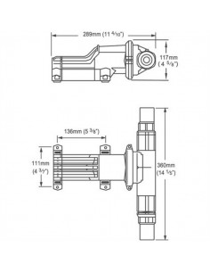 BP2552B / BP2554B Gulper Toilet waste pomp 12V/24V 2