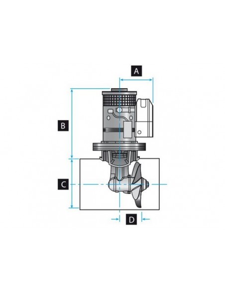 590006 Boegschroef TT185 12 v of 24 v