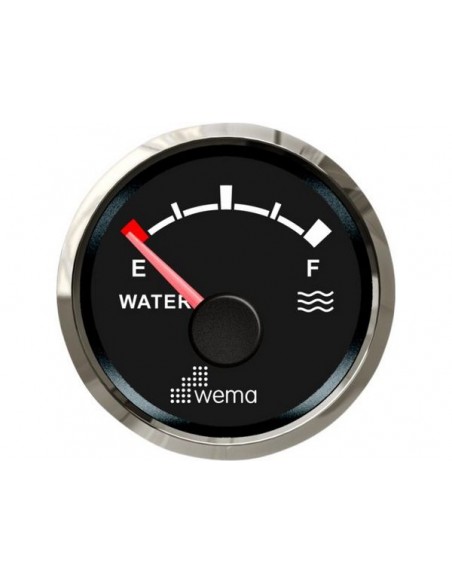 Silver serie tankmeter water NMEA2000 zwart/wit