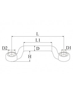 Bandbeugel rvs 2
