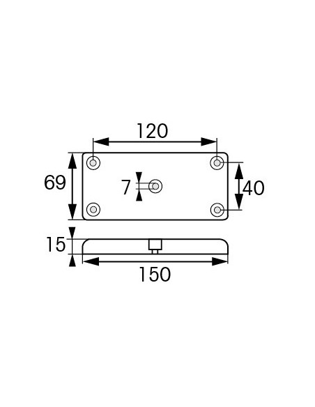 Opschroefbare anode zink 0.9kg