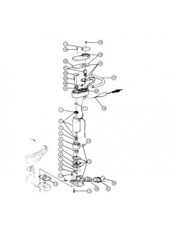 Jabsco Ombouwset Motor 