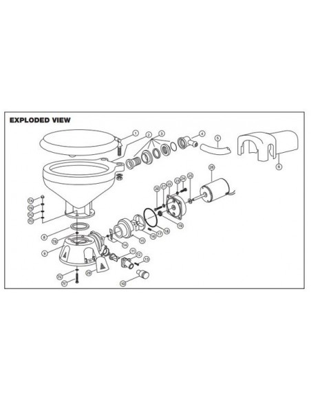 98023-0080 Jabsco Adapter 25mm-38mm (37010)