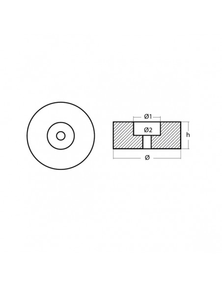 Disc anode aluminium