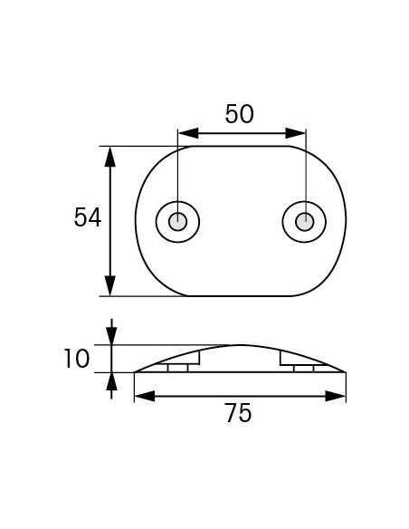 Motor anode Renault Rudder blade plate