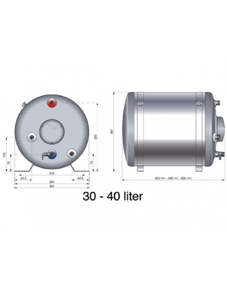 Quick BX Boiler div.maten