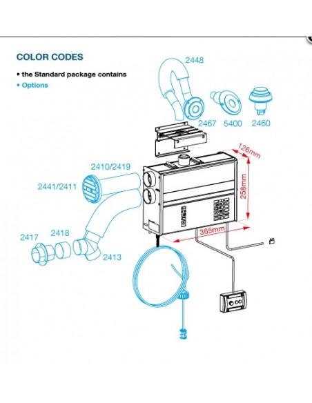 Wallas 2000T Paraffine verwarming 12V