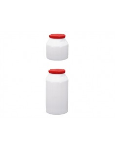 Waterdichte container, wit/rood, div.maten
