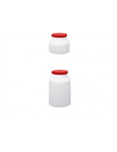 Waterdichte container, wit/rood, div.maten 2