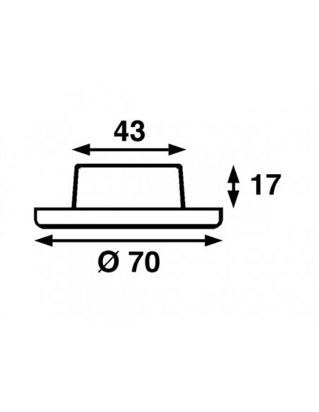 Båtsystem Star Inbouw, Chroom, 12V-10W Halogeen