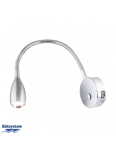 Båtsystem LEIA LX1 USB LED flexibele leeslamp met USB