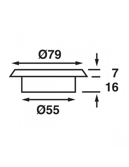 Båtsystem Decklight LED, IP66, 8-30V-2W