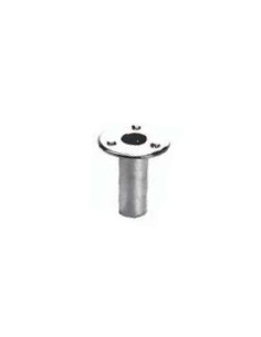 SUPPORT FOR BUILT-IN POLE CH.BRASS 25MM