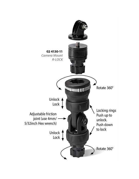 02-4130-11 Railblaza Camera Mount R-Lock