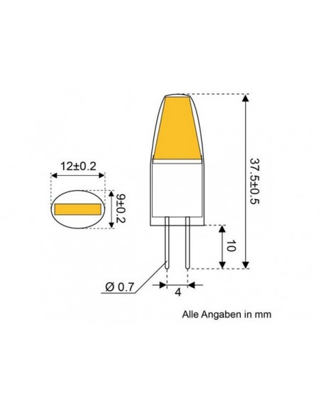 COB-G4 Ledlamp 2.5cst cob 10-30V G4