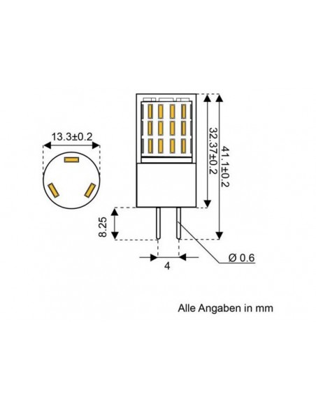 45xSMD-G4 Ledlamp led45 10-30V G4-onder