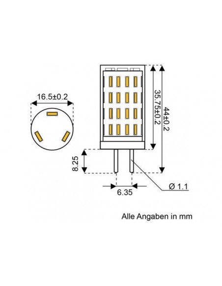 63xSMD-G4 Ledlamp led63 10-30V G4-onder