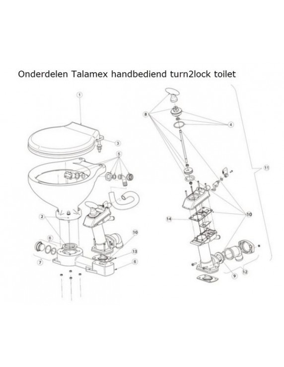 Toilet onderdelen