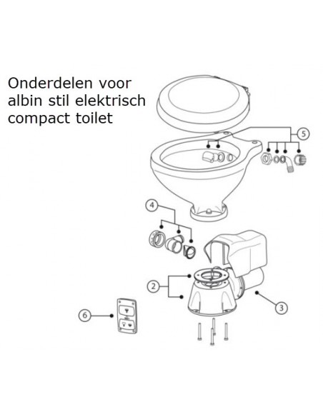 Albin toilet onderdelen