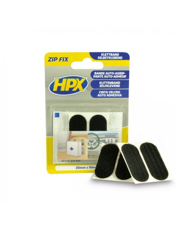 ZipFix klittenband pads 20 x 50 mm in blister