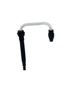 Telescopische uitloop met nylon verstelbare afsluiter.