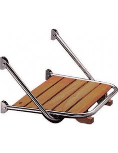 Platform RVS hout  45X48CM