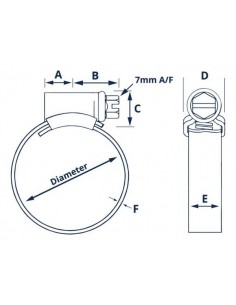 RVS304 HI GRIP SLANGKLEM NR.12 t/m 160 2