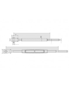 OS wantspanner gaffel - terminal UNF div.modellen 2