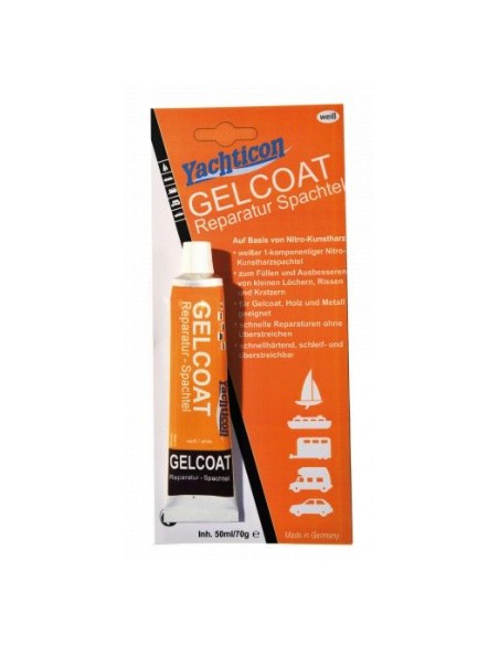 Gelcoat reparatie vuller wit 70 g