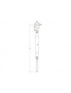 Wantspanner Gaffel Terminal Metrisch borgmoer div.modellen 2