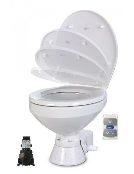 Jabsco Quiet Flush Stil Regular elektr. toilet met spoel