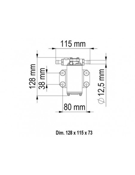 Dieselpomp Marco 12V of 24V