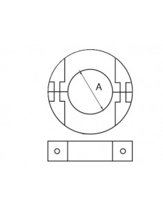 Schroefas anode platte uitvoering div.modellen 2