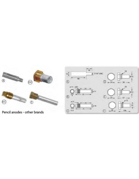 Conische dop 16x50 mm Caterpillar -Cummins-General Motors