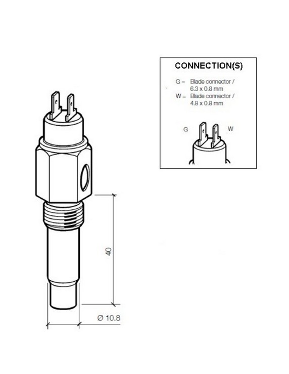 323-803-001-004D VDO Temperatuurgever 120x M14x1,5 wc 90x