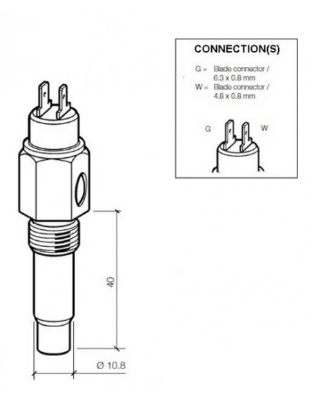 323-803-001-004D VDO Temperatuurgever 120x M14x1,5 wc 90x