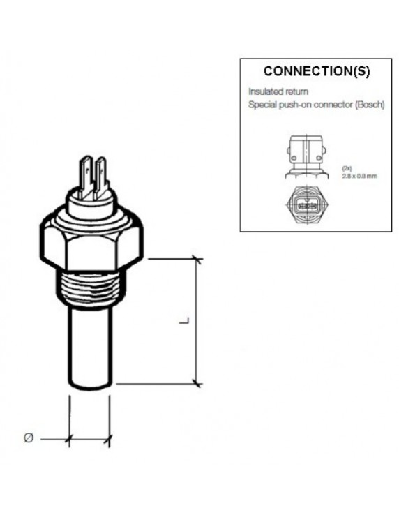 323-805-042-001C VDO Temp. gever 1400C mv M14x1.5 Spec Con