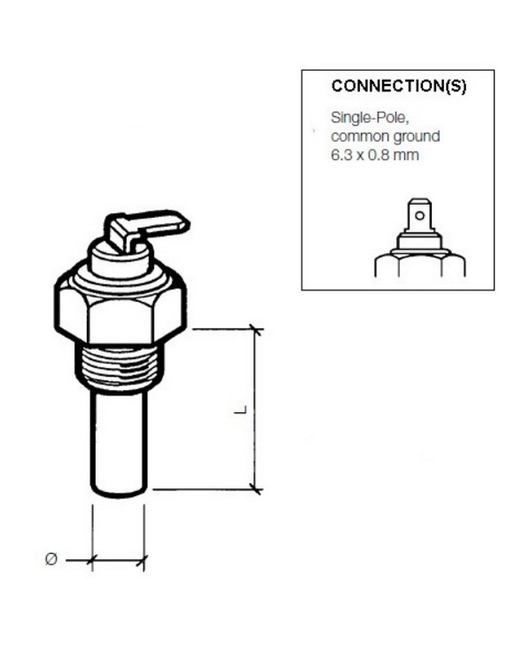 323-801-001-022N VDO Temp. gever 1200C (MV)