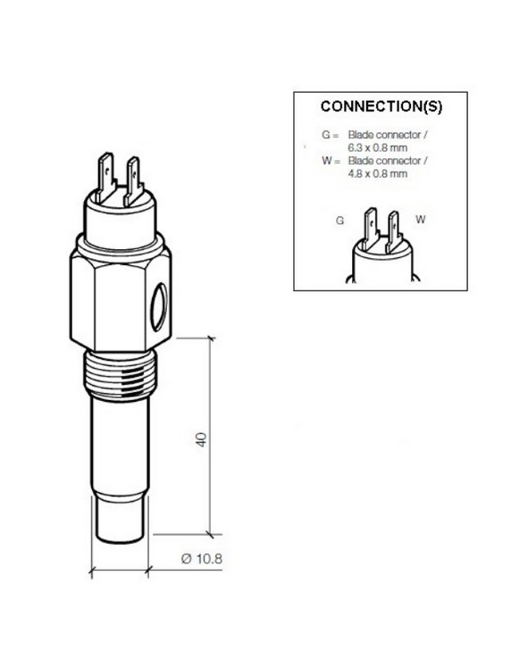 323-803-001-001D VDO Temp.gever 120x M14x1,5 wc 100x