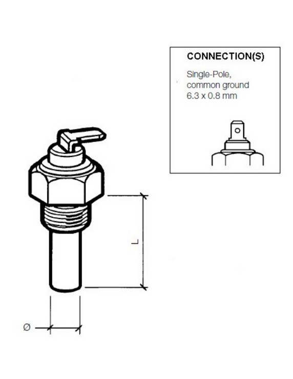 323-801-001-009N VDO Temp. gever 1200C (MV)