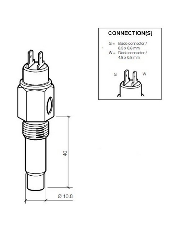 323-803-001-013D VDO Temp gever 120x M14x1,5 wc 106x