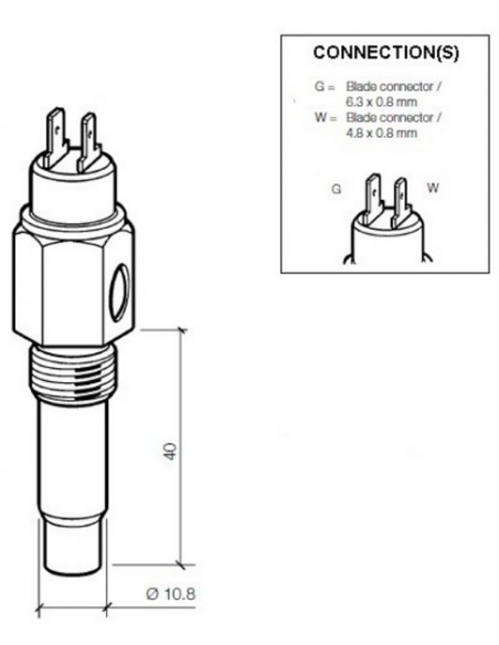 323-803-001-013D VDO Temp gever 120x M14x1,5 wc 106x