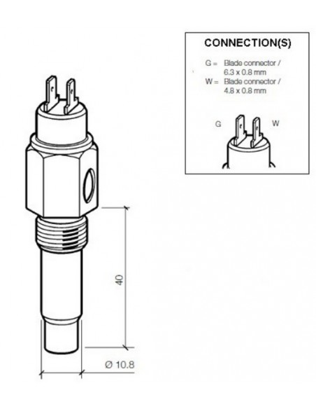 323-803-001-011D VDO Temp.gever 120x 5/8-18UNF wc 95x