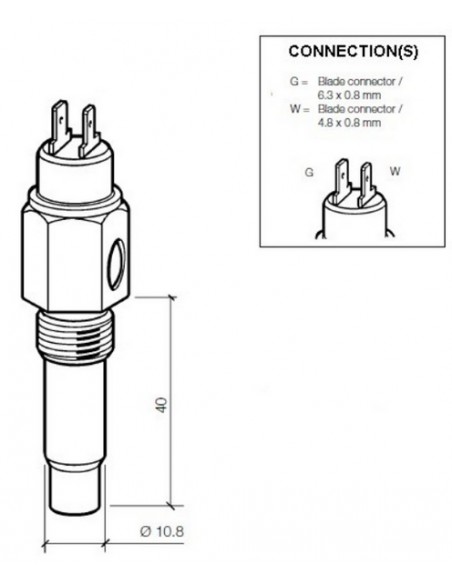 323-803-001-028D VDO Temp. gever 1200C(MV) WC980 M14x1,5